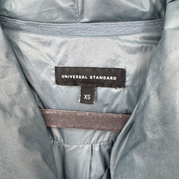 Universal Standard Kanda Puffer Coat Jacket Storm Blue size XS read - Picture 2 of 15